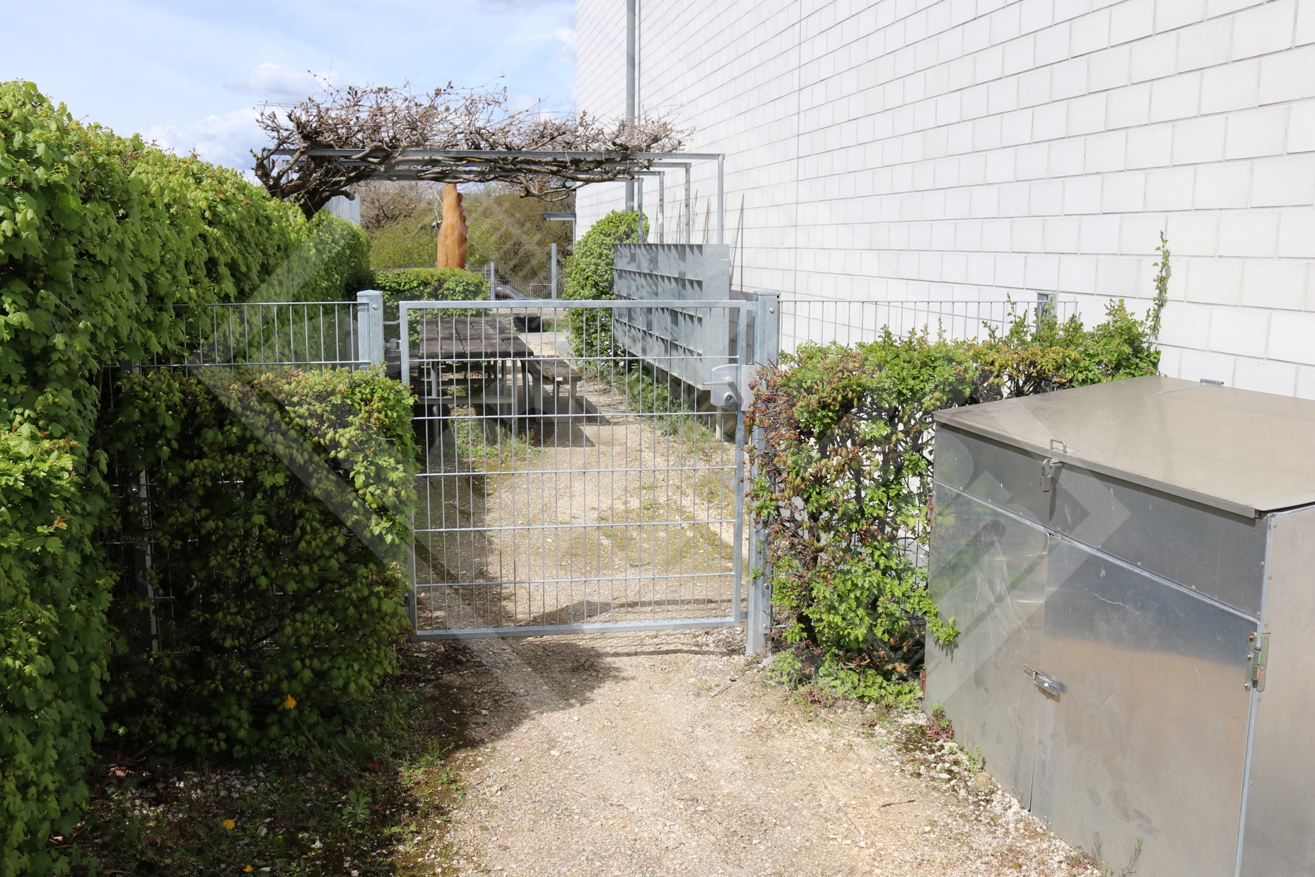 1 Doppelstab-Gittermattentüre verzinkt