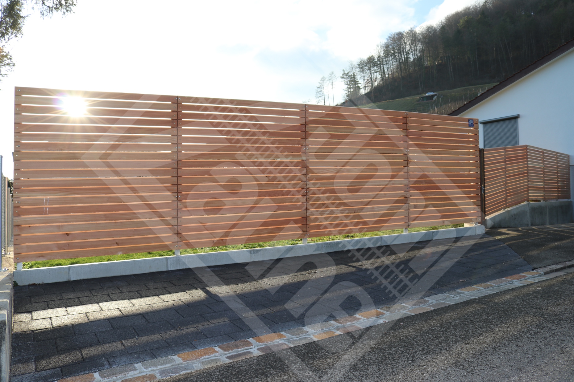 3.2.5 Horizontal-Wand Rhombuslatten Lärche natur