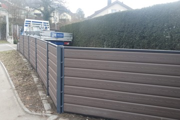 WPC-Sicht- und Lärmschutz in Gebenstorf