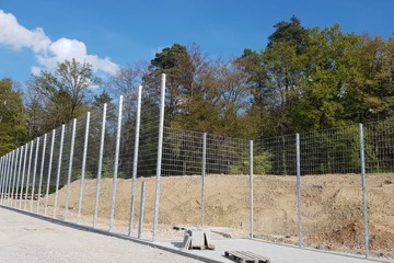 Ballfangzaun in Aarau-Rohr