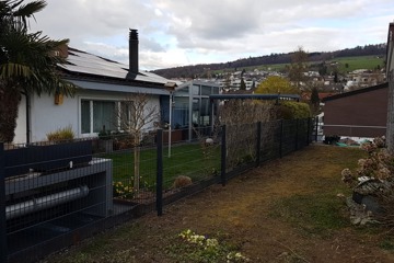 Gittermattenzaun anthrazit in Oberrohrdorf