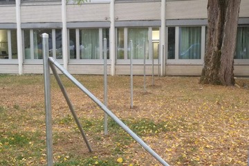 Diagonalgeflechtzaun in Windisch