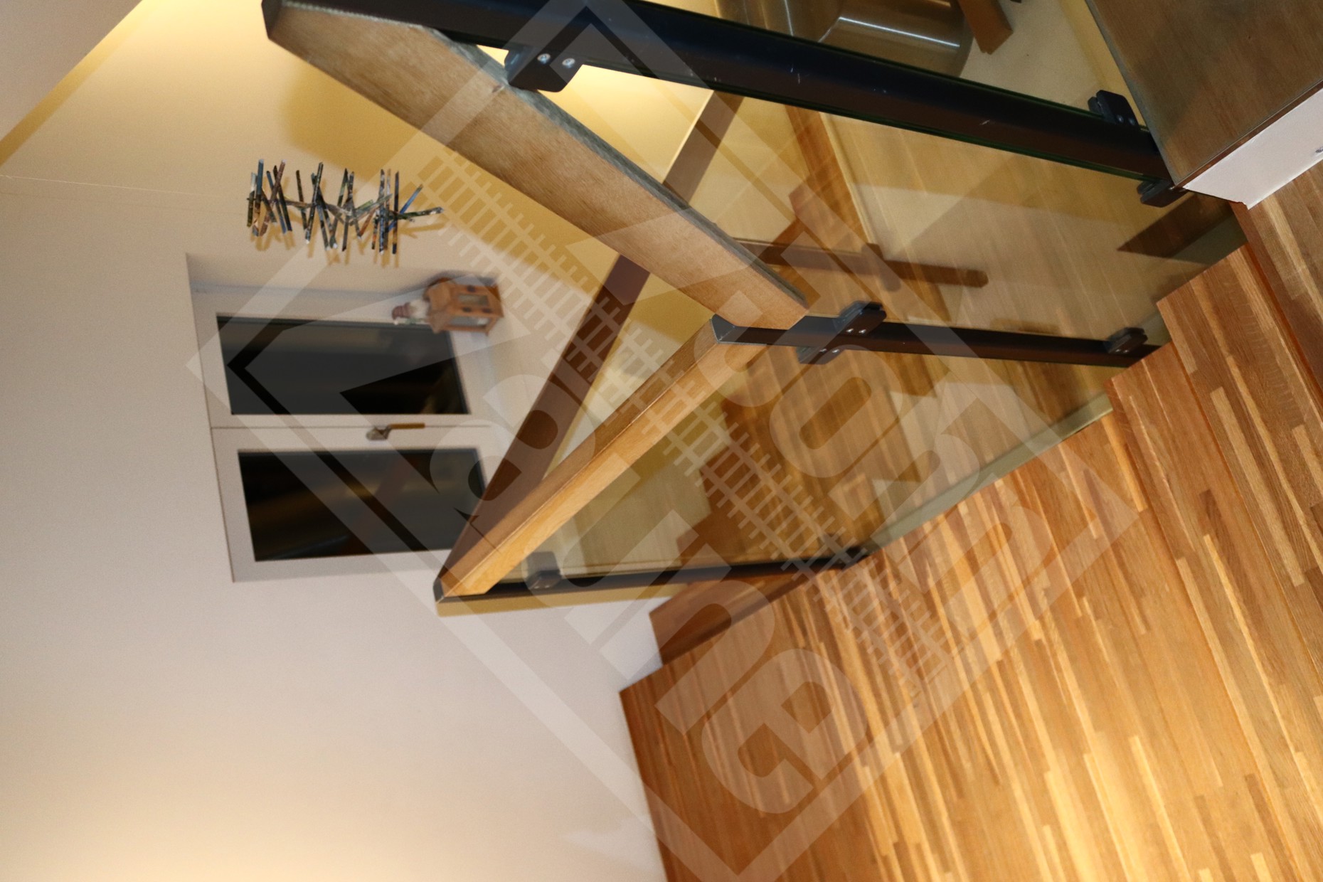 3 Holz-Handlauf Eiche