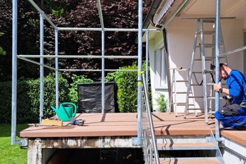 Konstruktion für Katzengehege in Schinznach Dorf