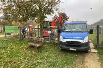 Ersatz Gerätehaus Hundespielplatz in Eiken