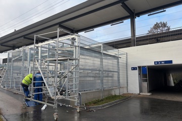 Einhausung Veloabstellplatz in Rheinfelden