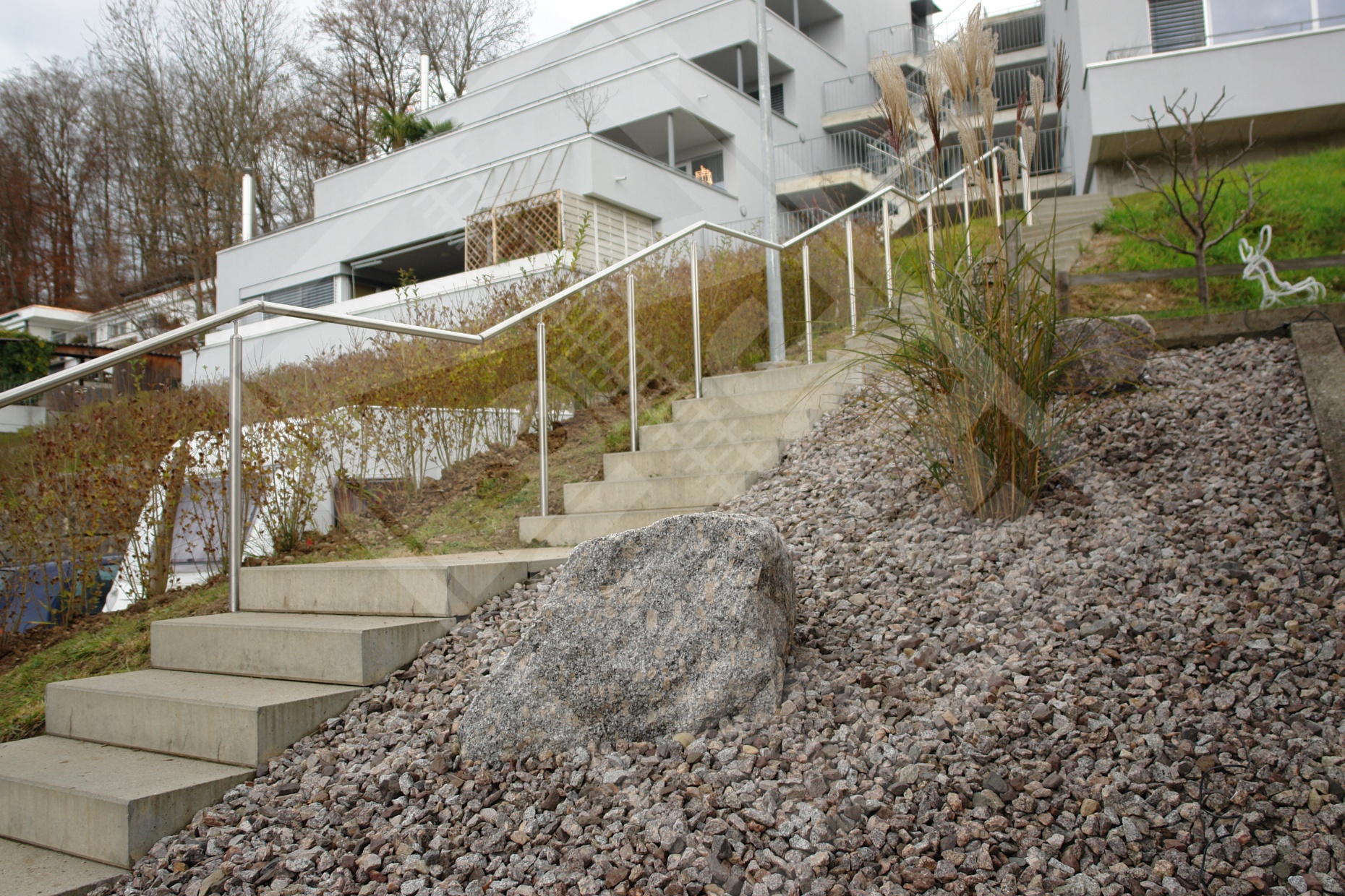 3 Edelstahl-Handlauf