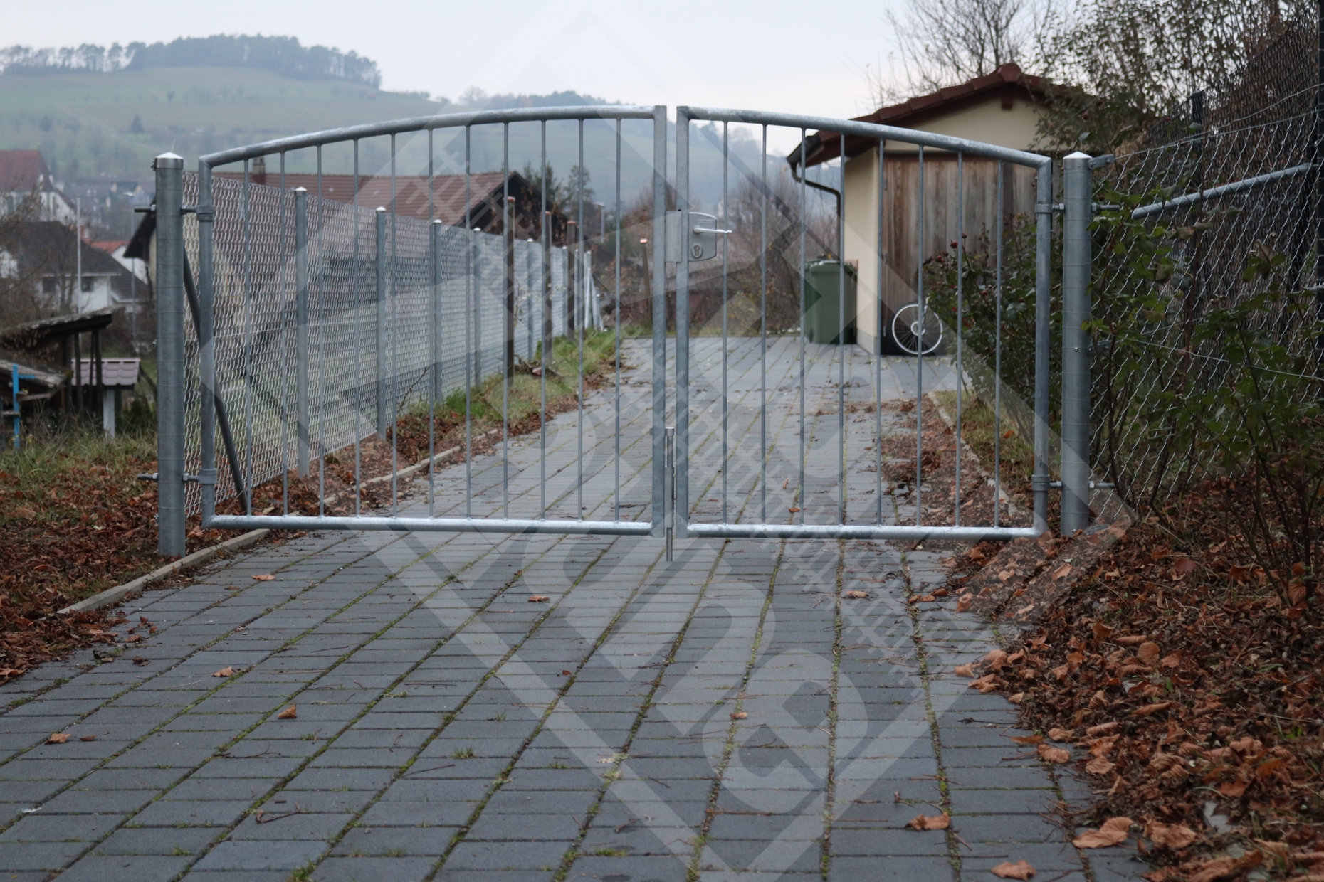 2 Doppeltor mit Einschweissstäben