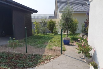 Diagonalgeflechtzaun grün in Hägglingen